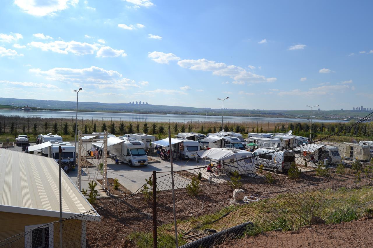 Ulasan Hotel Caravan Camping Ankara Bagian luar foto